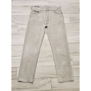 Levi’s 501 Original Fit Jeans Mens 36x32 Light Wash USA Made Vintage Denim